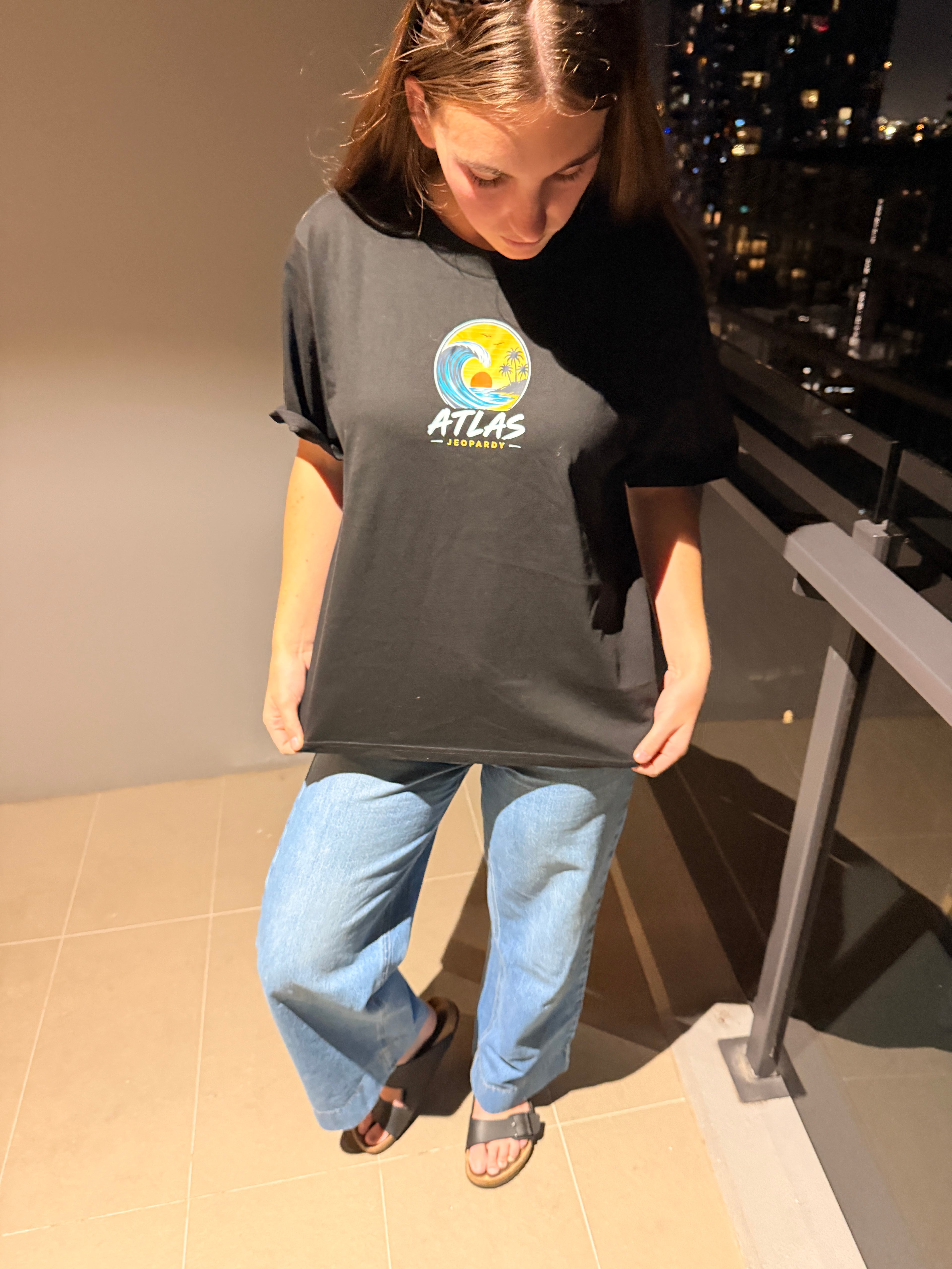 Jeopardy Sunset - Women’s Contour Tee